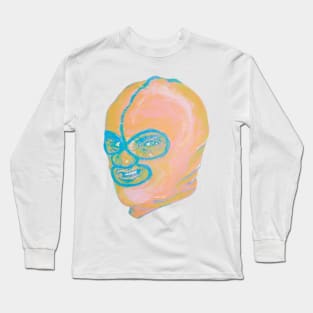 Masked Man original painting by Grip Grand wrestling mask Long Sleeve T-Shirt